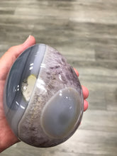 Load image into Gallery viewer, AMETHYST EGG IN AGATE
