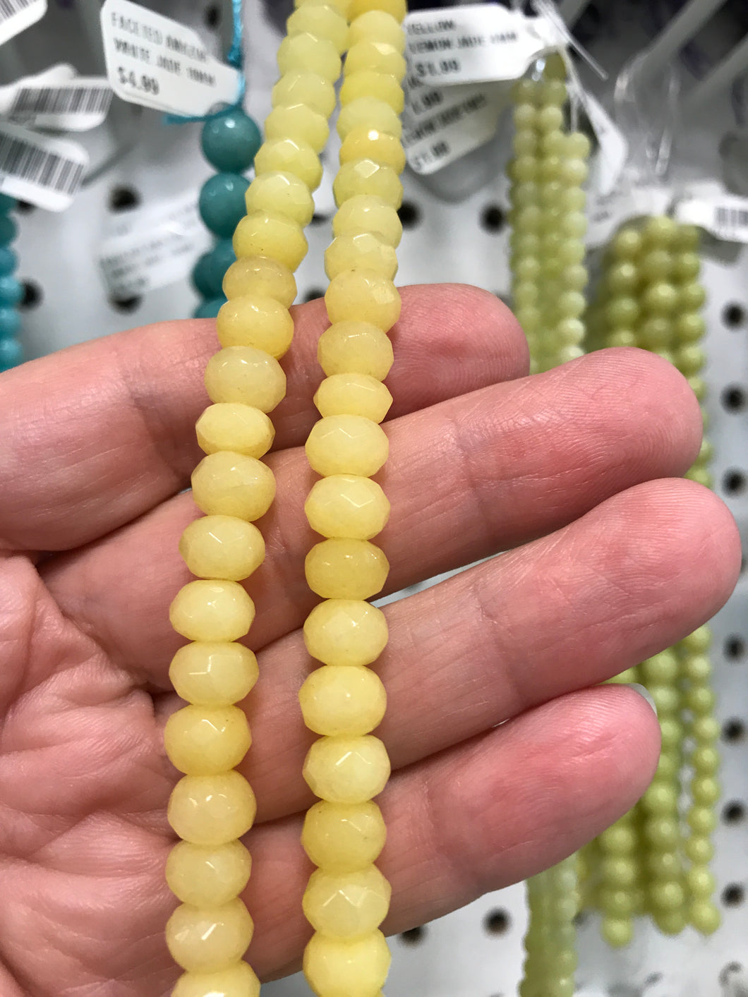 WHITE JADE 8X6MM