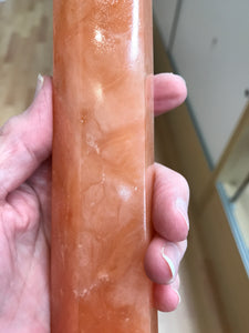 ORANGE TWIST CALCITE TOWER