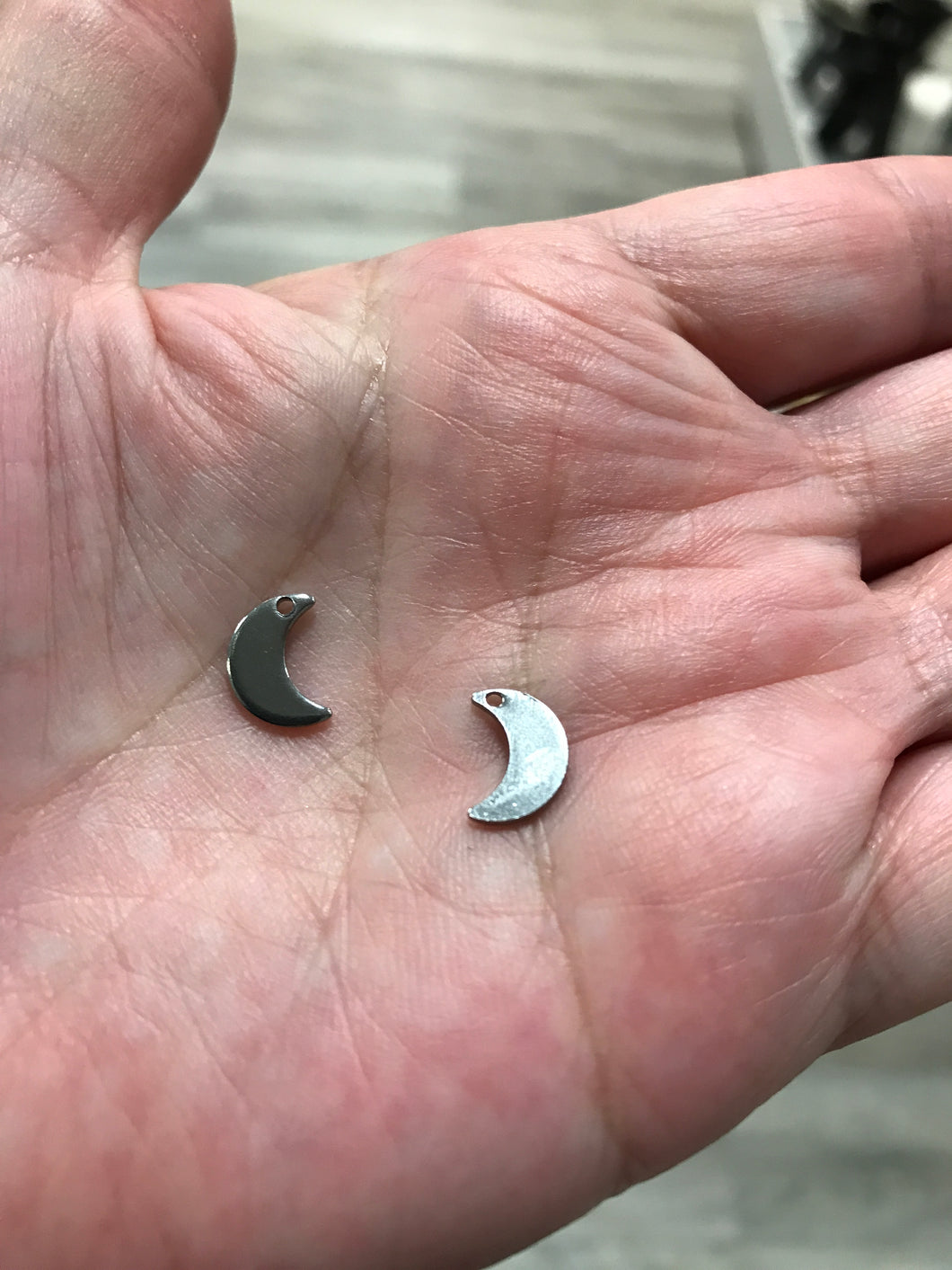 304 STAINLESS MOON CHARM