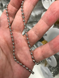 ELECTROPLATED STAINLESS CHAIN BALL 3.2MM