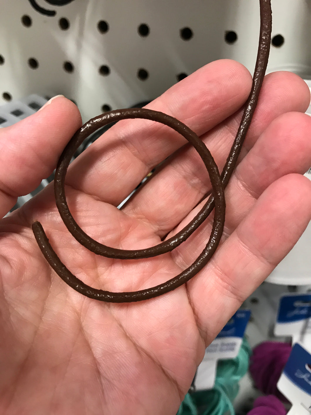 LEATHER CORD BROWN