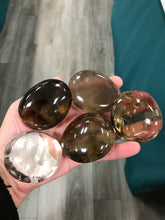 Load image into Gallery viewer, SMOKY QUARTZ GALLET/PALM STONE
