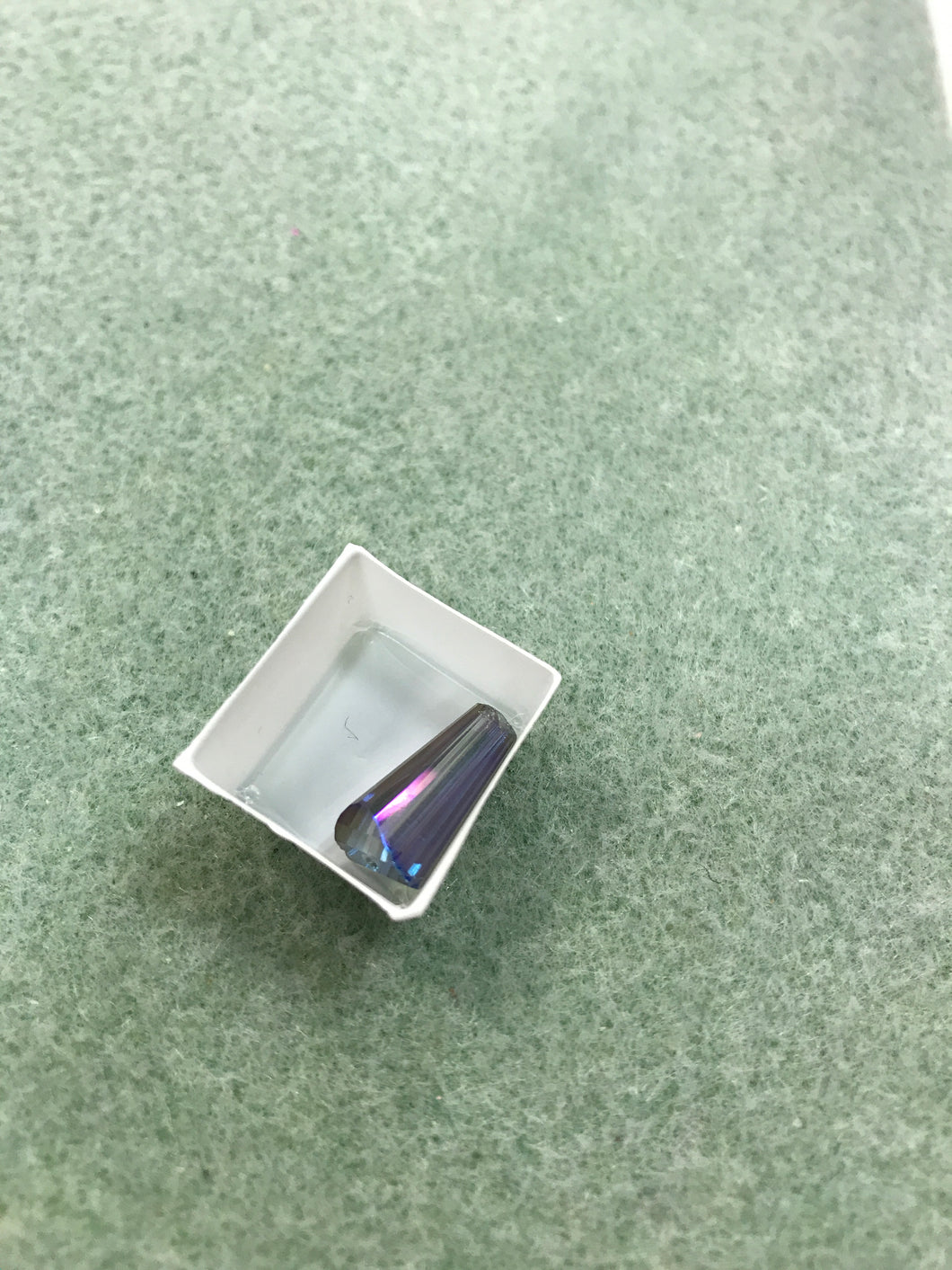 ELECTROPLATED GLASS FACETED CONE