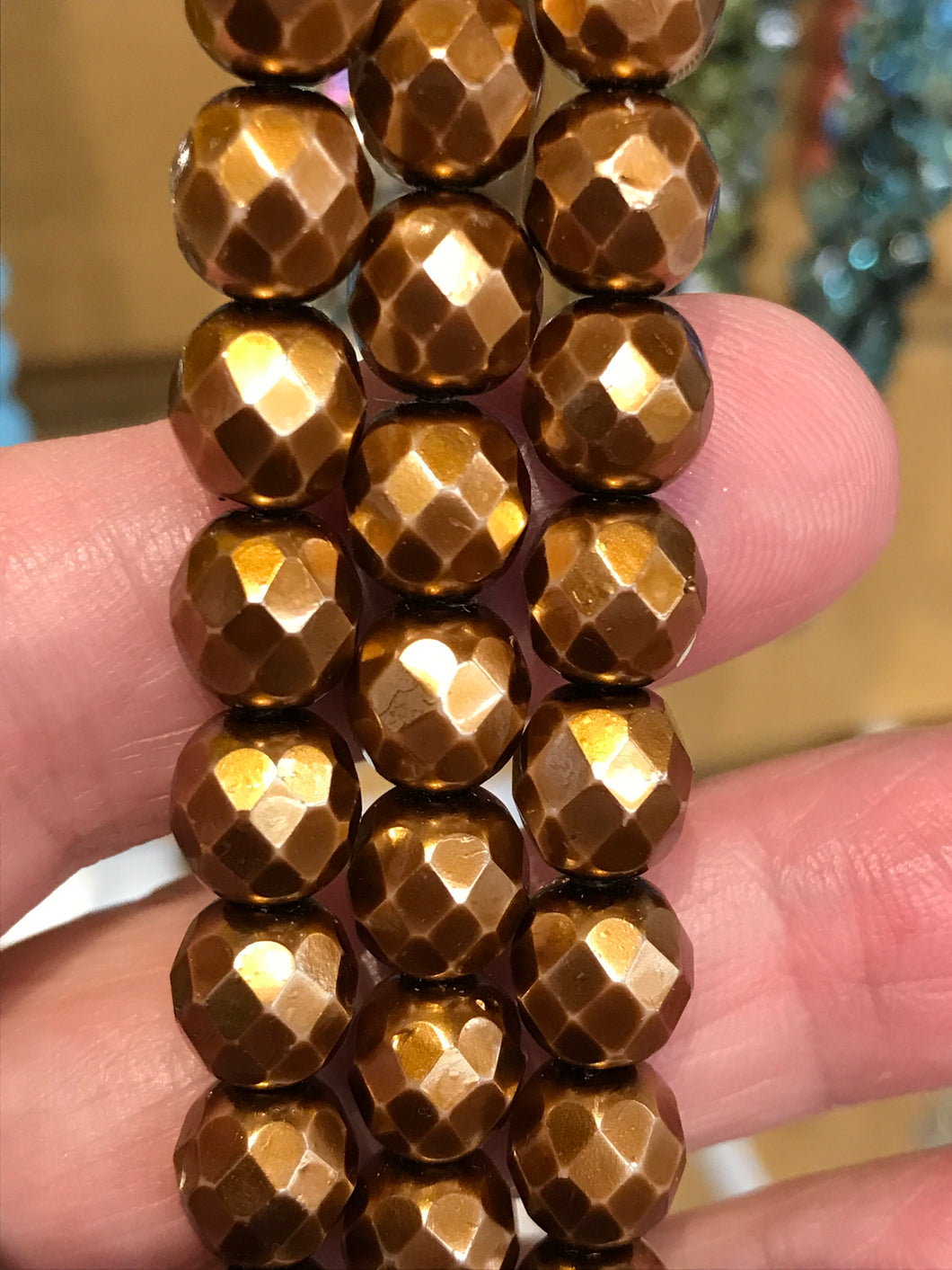 CZECH FIRE POLISHED CRYSTAL 8MM