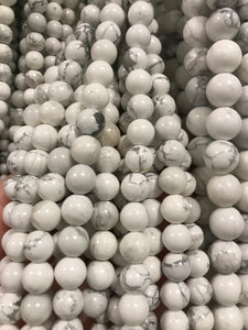 Howlite White Round