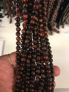 Tiger Eye Red Round