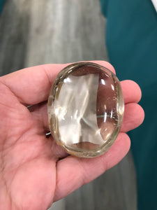 SMOKY QUARTZ GALLET/PALM STONE