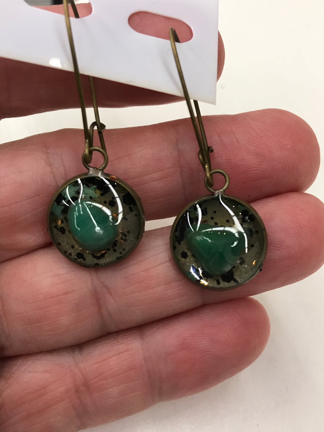 GREEN AVENTURINE EARRING