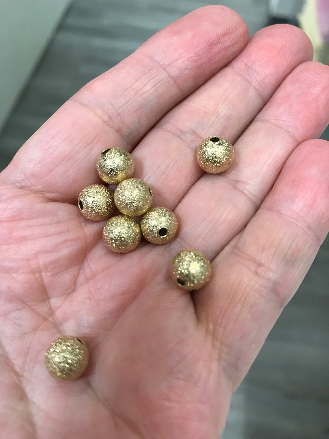BRASS STARDUST BEAD