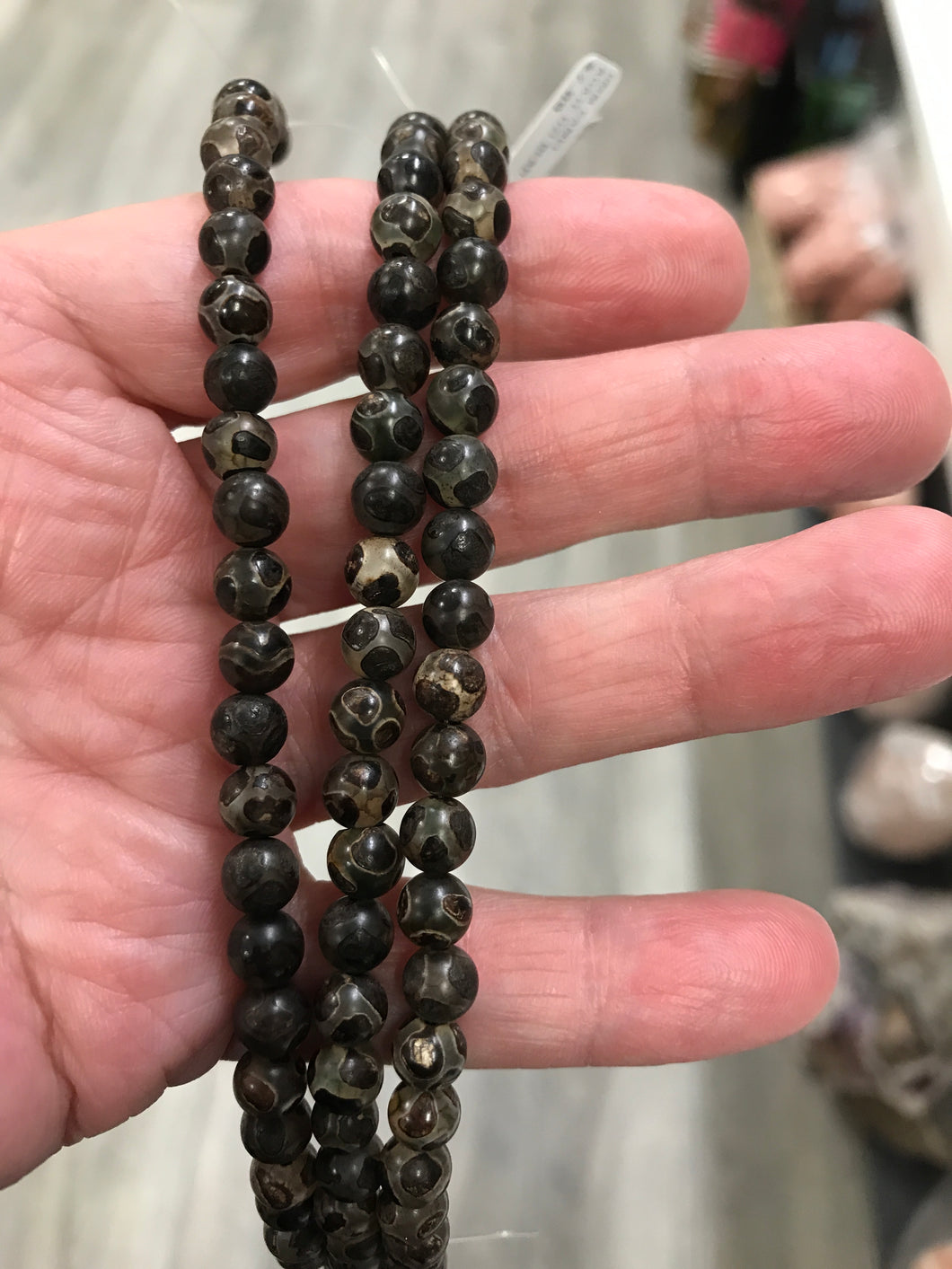 AGATE DZI BEAD 6MM