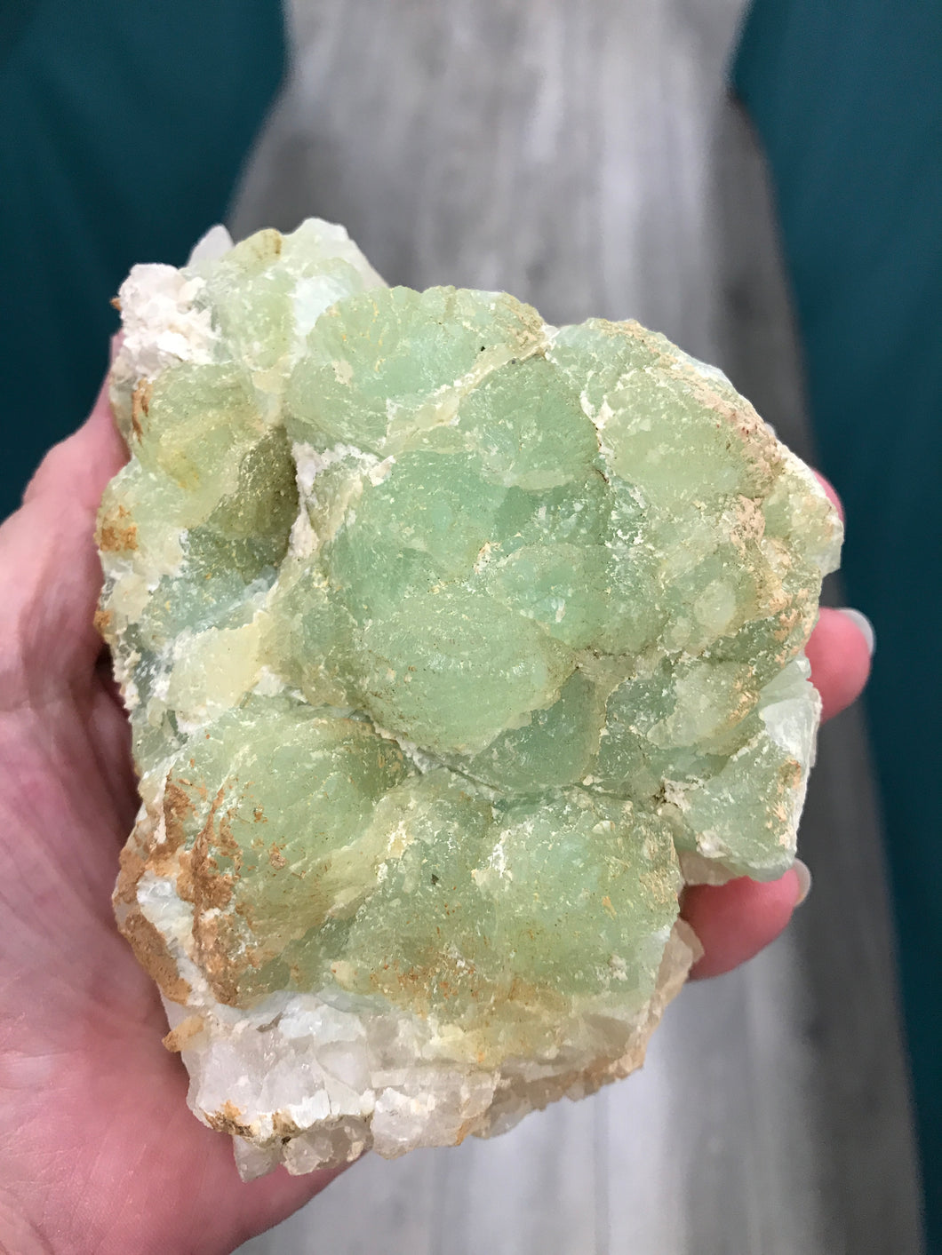 BOTRYOIDAL PREHNITE SPECIMEN