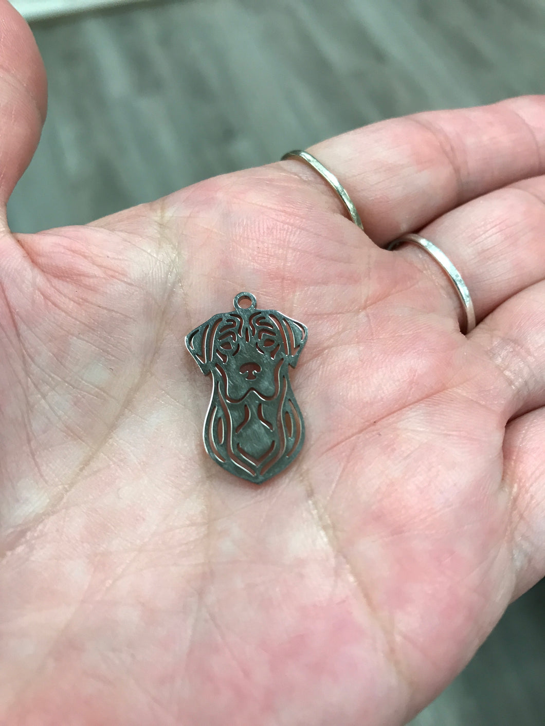 304 STAINLESS DOG CHARM