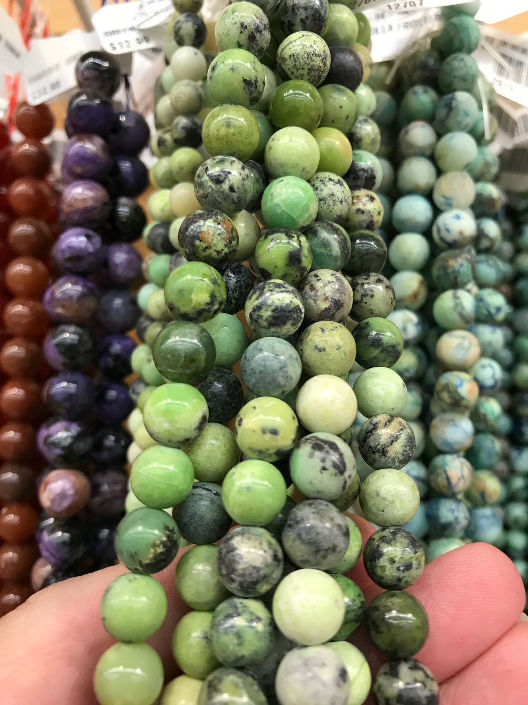 GREEN CHRYSOPRASE 8MM