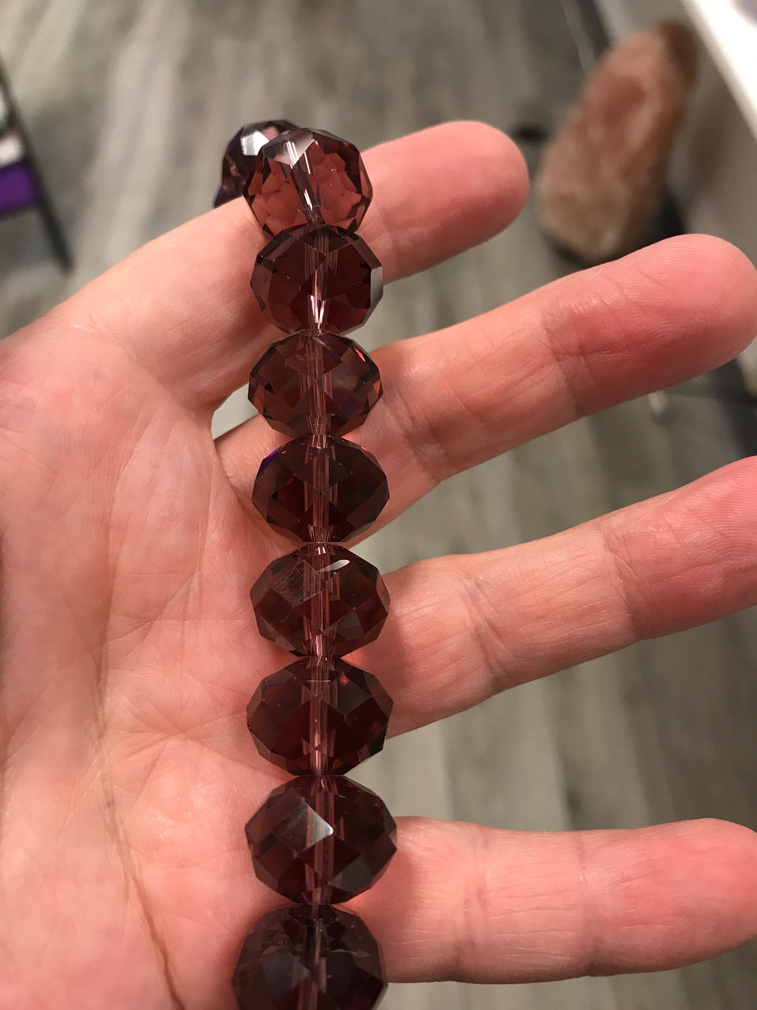 GLASS RONDELLE 16X12MM
