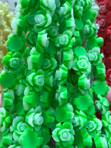 RESIN FLOWER BEAD