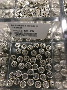 ALPHABET BEAD 'S'