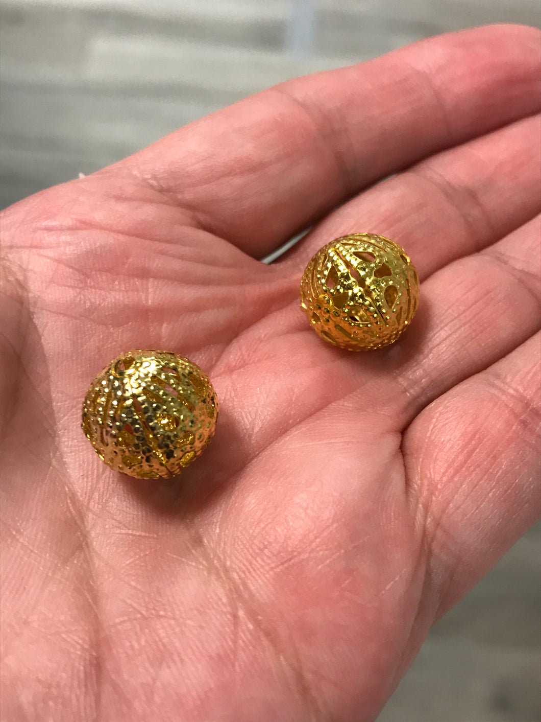 IRON FILIGREE BEAD