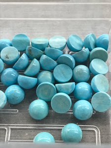 TURQUOISE CABOCHON 8MM