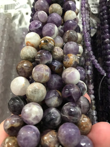 AMETHYST CHEVRON BEADS 12MM