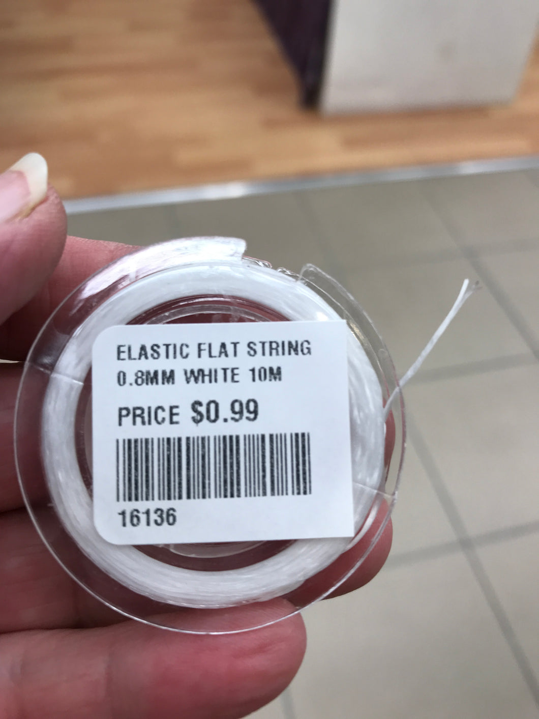 ELASTIC FLAT STRING 0.8MM