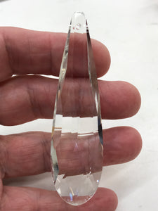 GLASS FACETED DROP