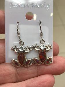 MEXICAN FIRE OPAL EARRINGS