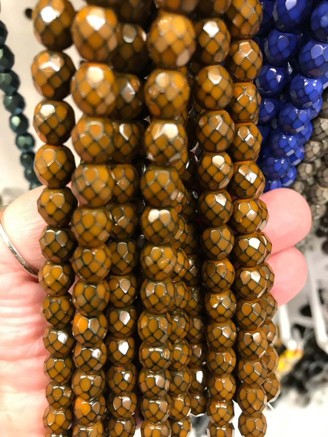 CZECH FIRE POLISHED CRYSTAL FACETED
