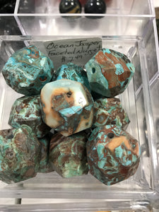 OCEAN JASPER FACETED NUGGET