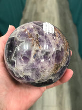 Load image into Gallery viewer, AMETHYST CHEVRON SPHERE
