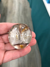 Load image into Gallery viewer, SMOKY QUARTZ GALLET/PALM STONE
