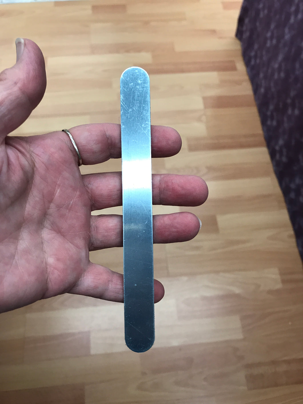 ALUMINUM BRACELET BLANK 6X5/8