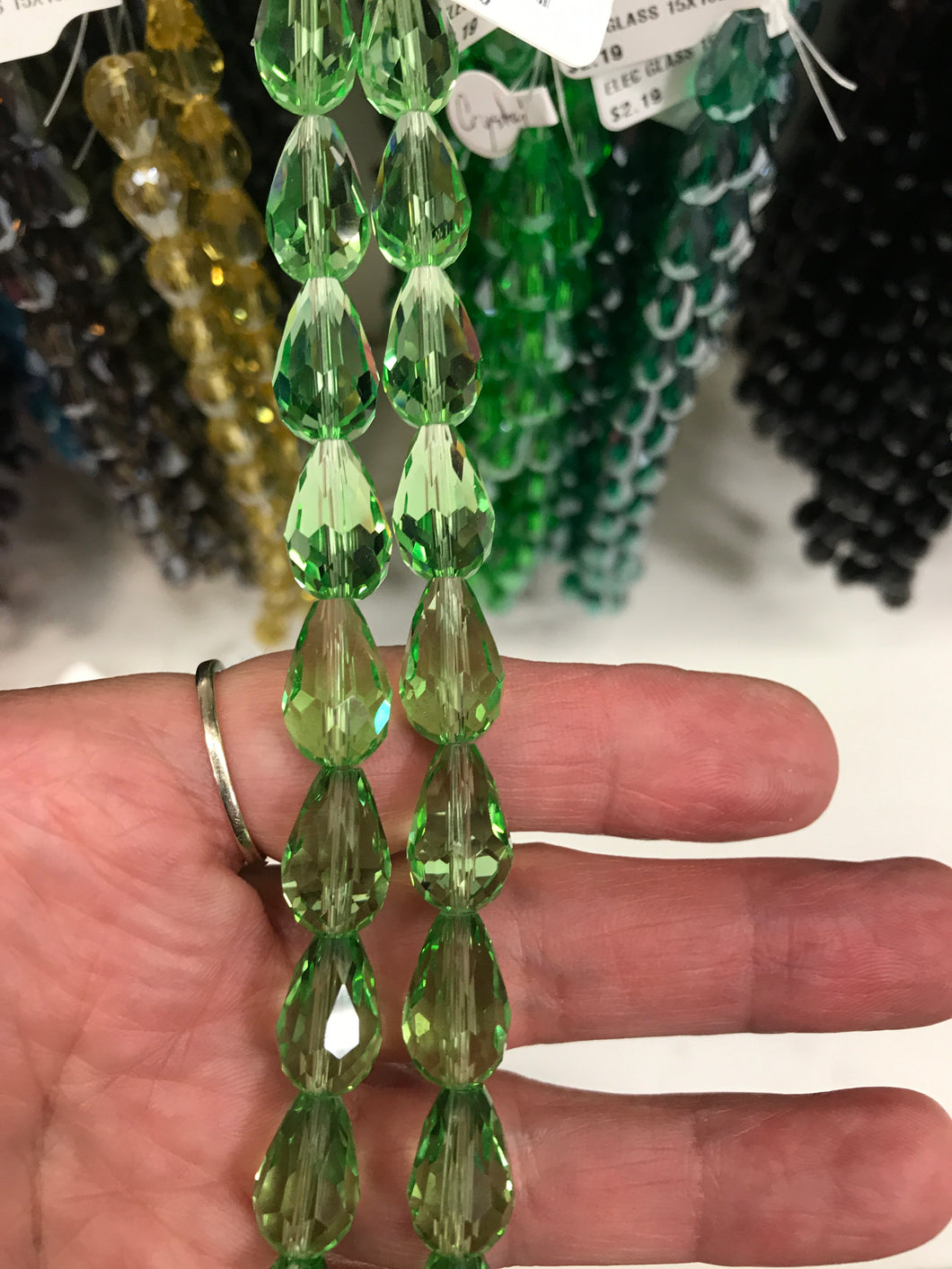 ELECTROPLATE GLASS 15X10MM