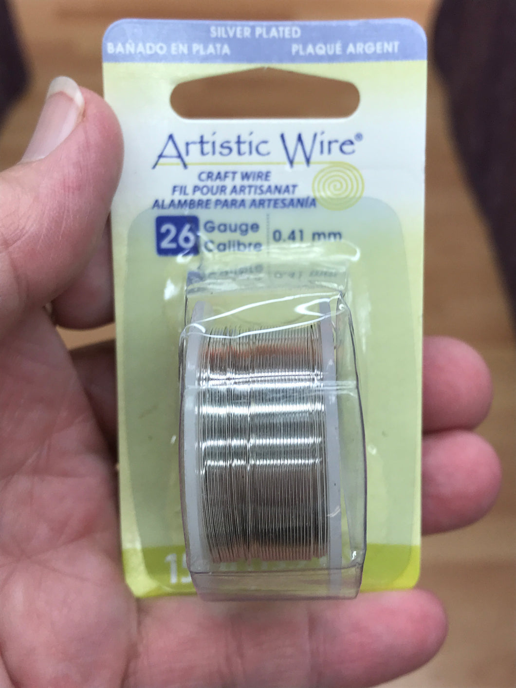 ARTISTIC WIRE T/R SILVER 26GA