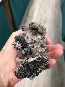 SMOKY QUARTZ & ACTINOLITE