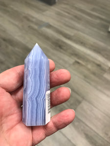 BLUE LACE AGATE POINT