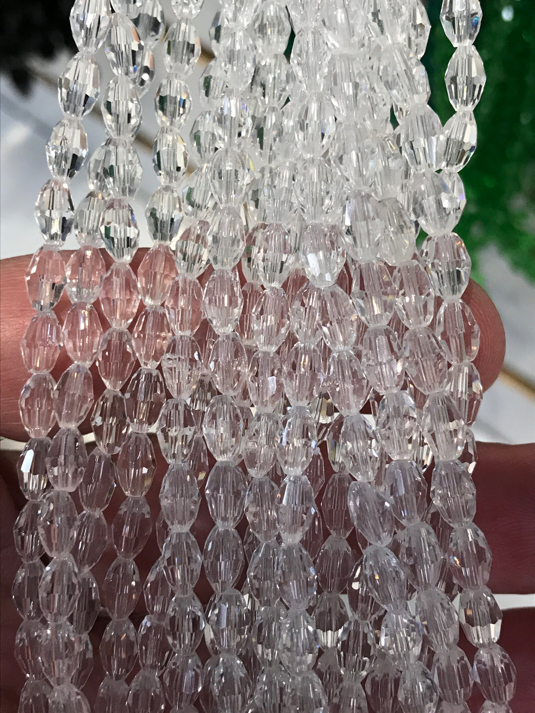 GLASS BEAD FACETED 6X4MM