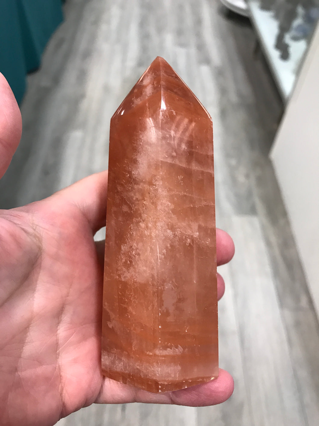 ORANGE CALCITE POINT