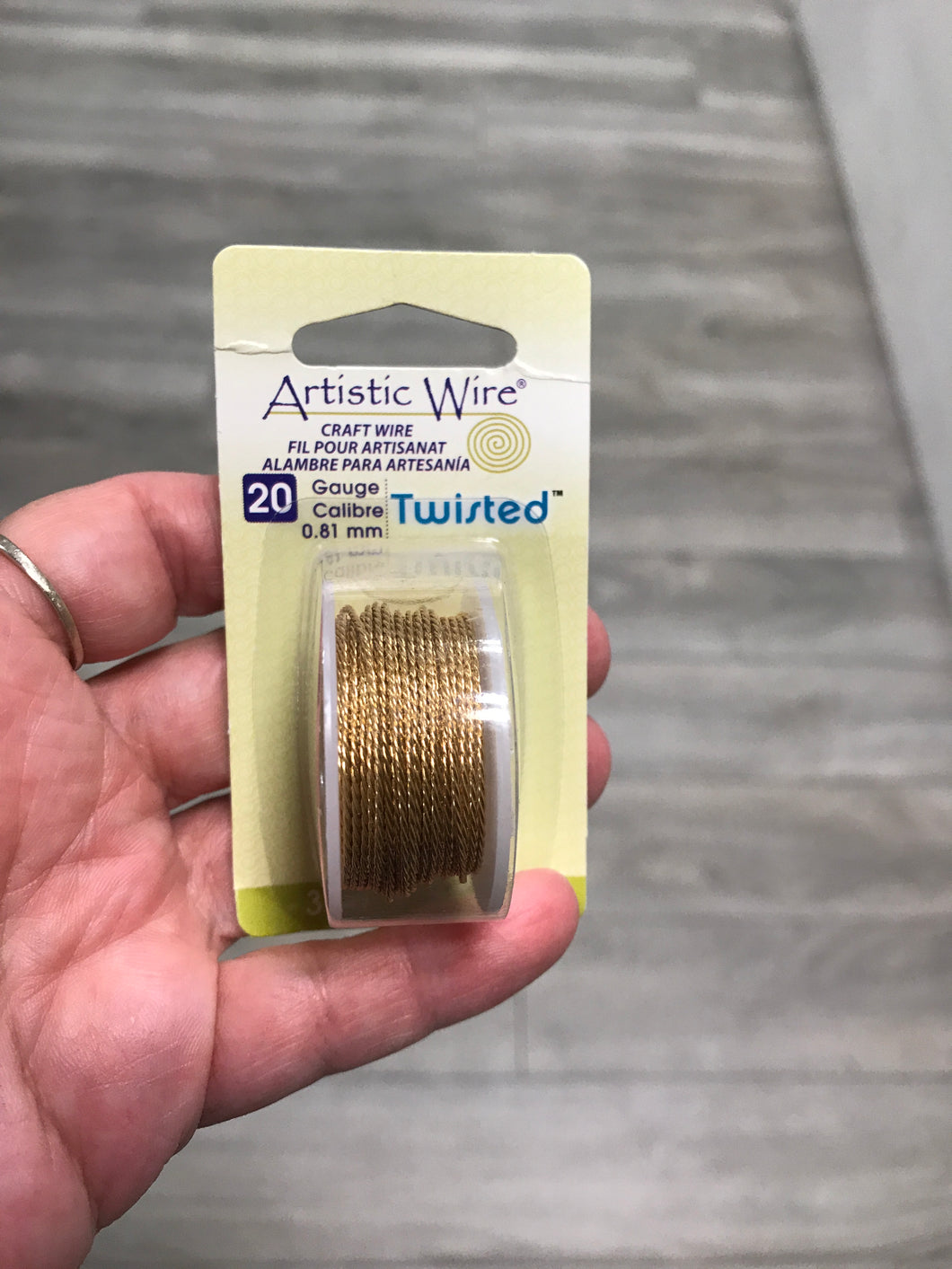WIRE BRASS TWISTED