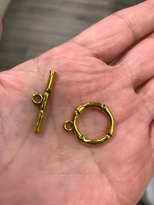 TOGGLE CLASP ANTIQUE GOLD