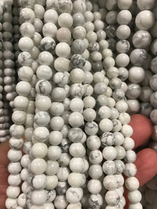 Howlite White Round