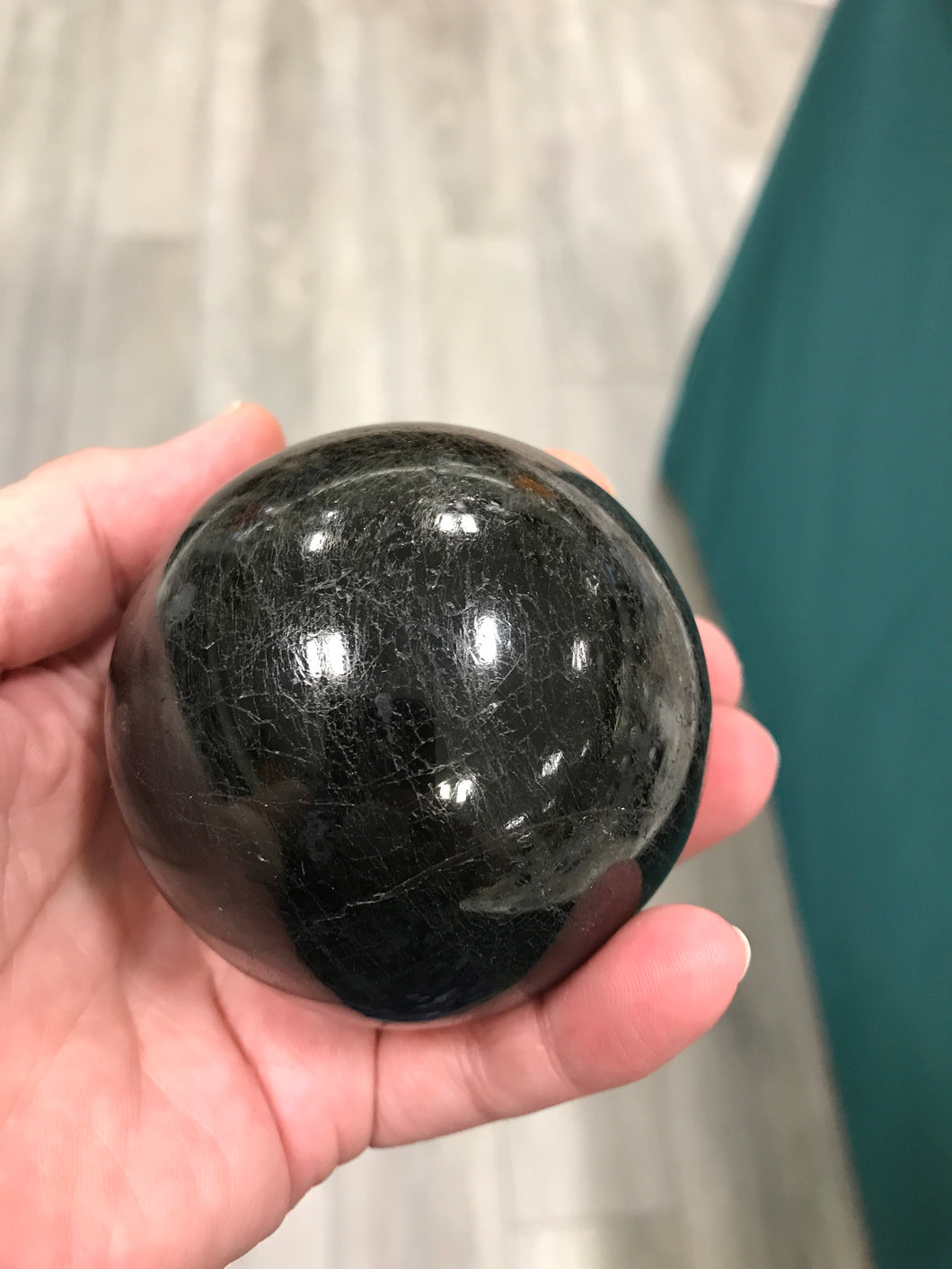 BLACK TOURMALINE SPHERE