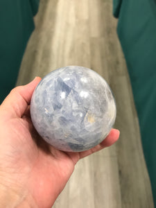 BLUE CALCITE SPHERE