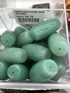 GREEN AVENTURINE BARREL