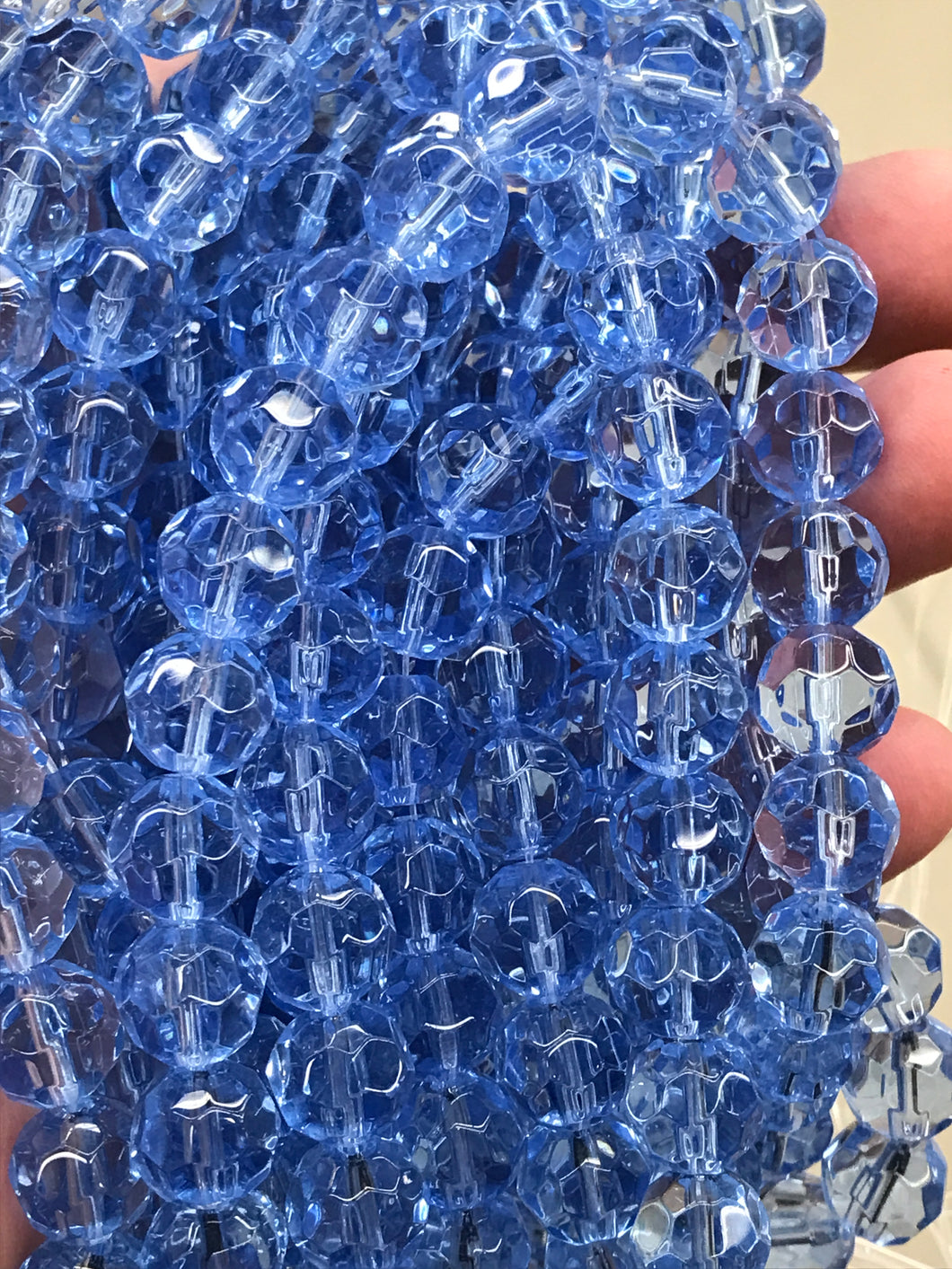 GLASS 10MM FACETED