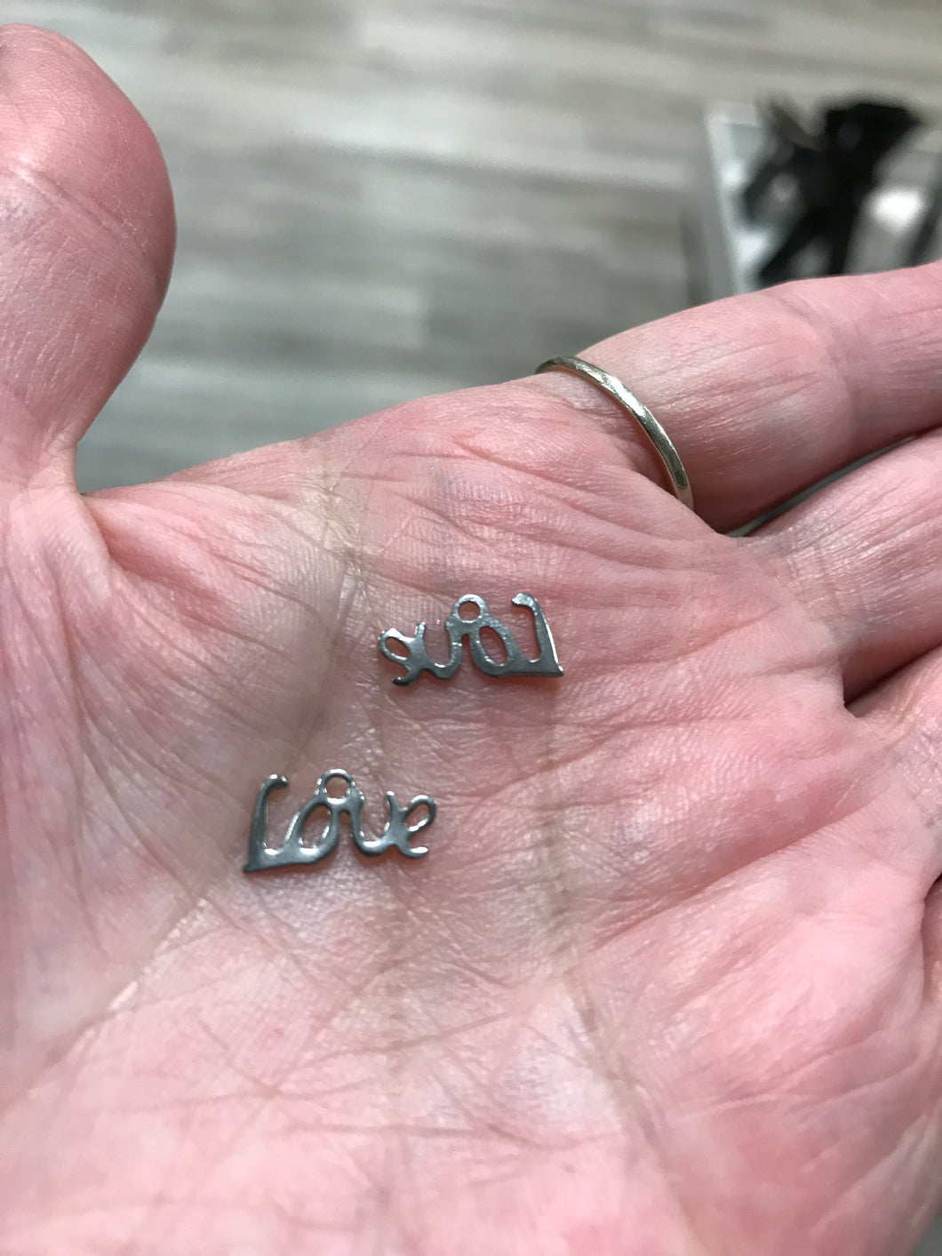 304 STAINLESS 'LOVE' CHARM