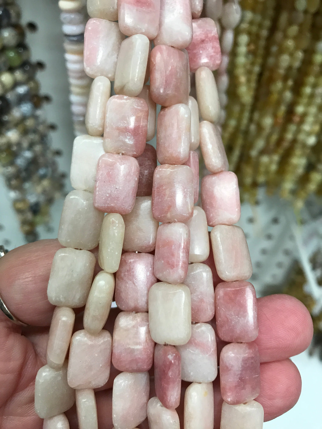 PINK OPAL RECTANGLE