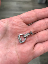 Load image into Gallery viewer, BRASS FOLD OVER HEART CLASP
