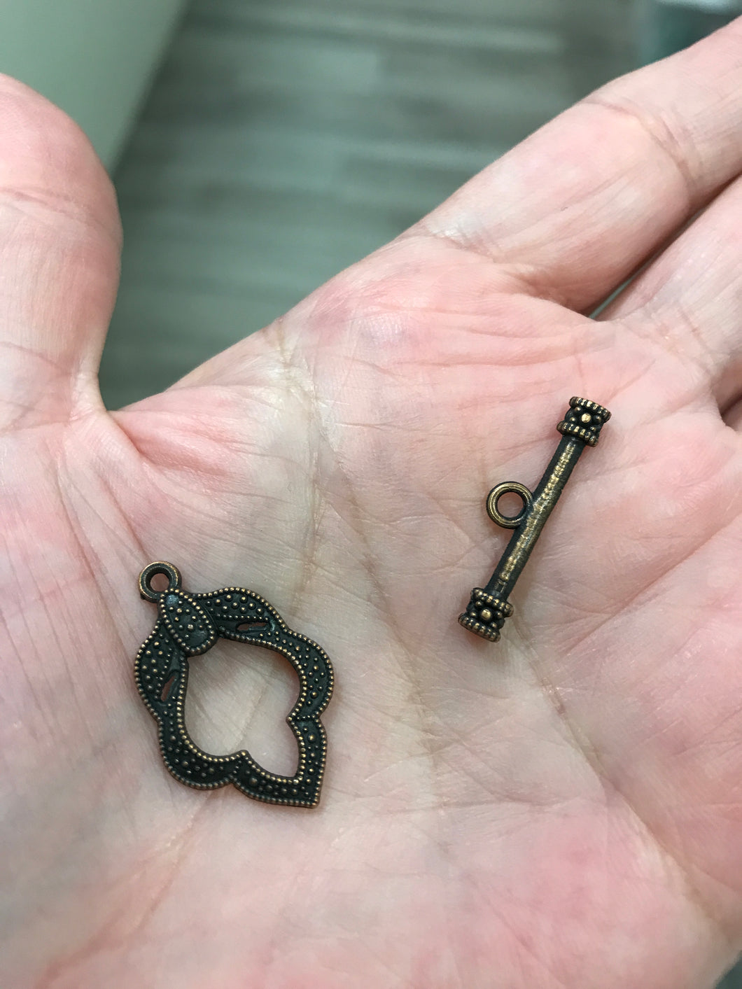 TOGGLE CLASP RED COPPER