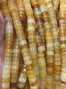 TOPAZ JADE HEISHI 6X3MM